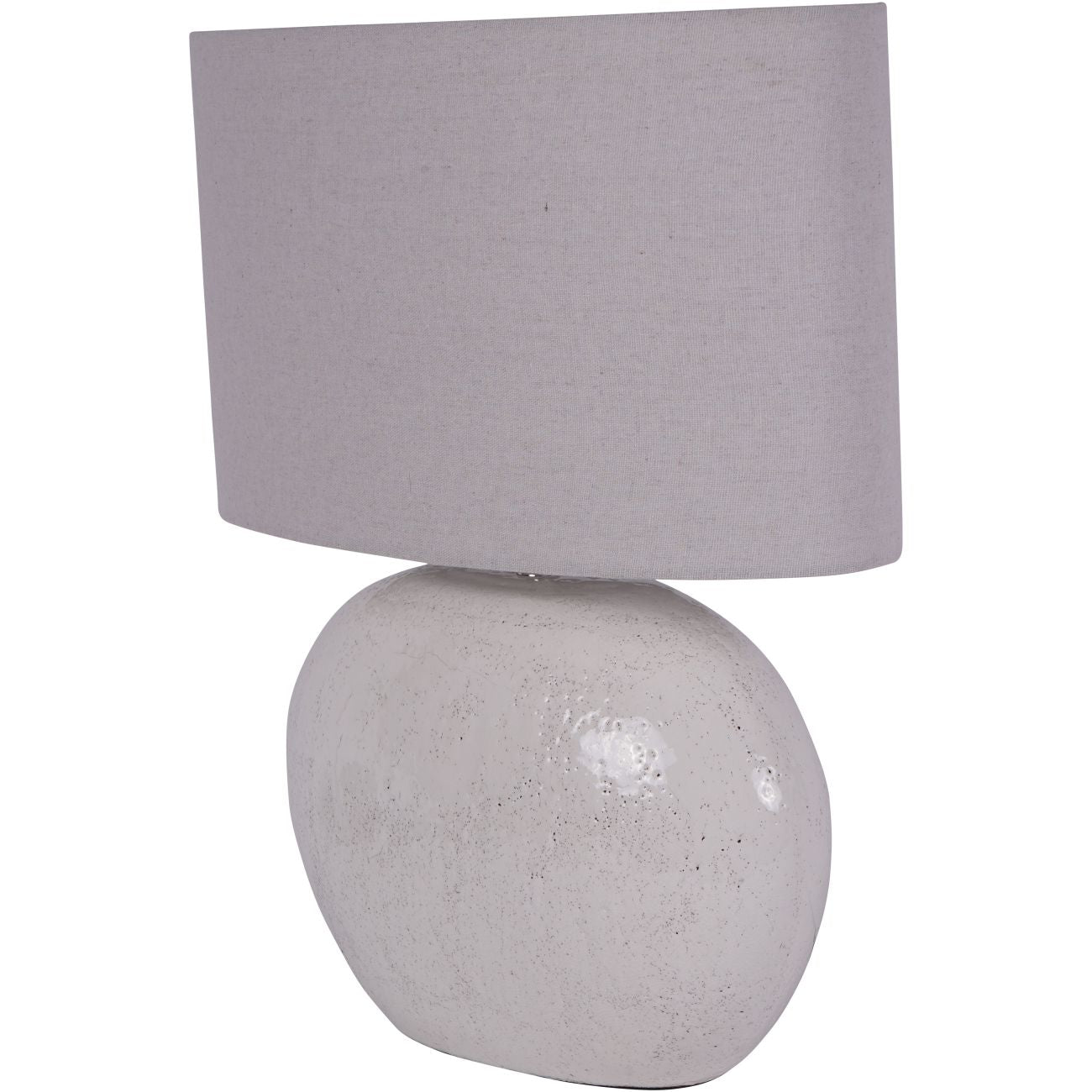 Oviedo White Terracotta Table Lamp